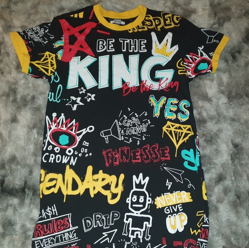 😎 Boys "King Graffiti" Shirt😎